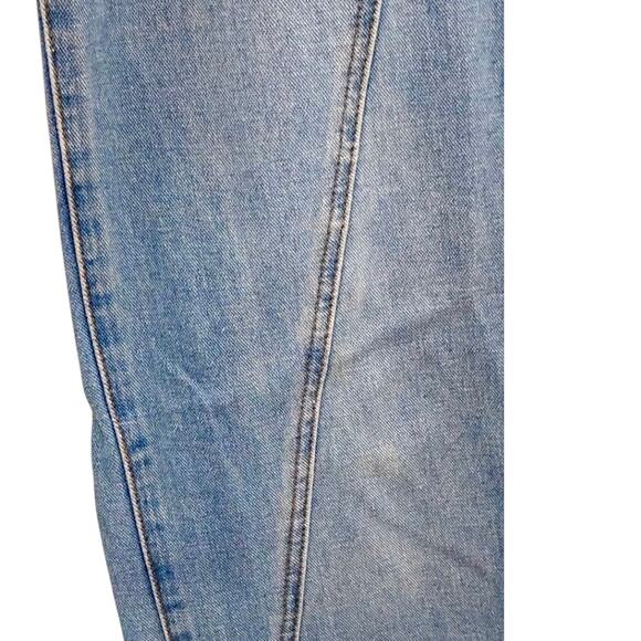 Commense Straight Leg Seamed Jeans High Rise Light Wash Blue Size XS - Picture 2 of 5